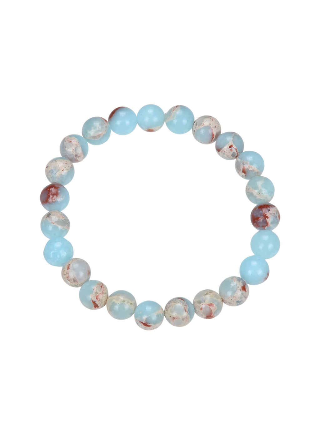 Composed ShouShan Stone Stretch Bracelet B1985-4MM - view 2