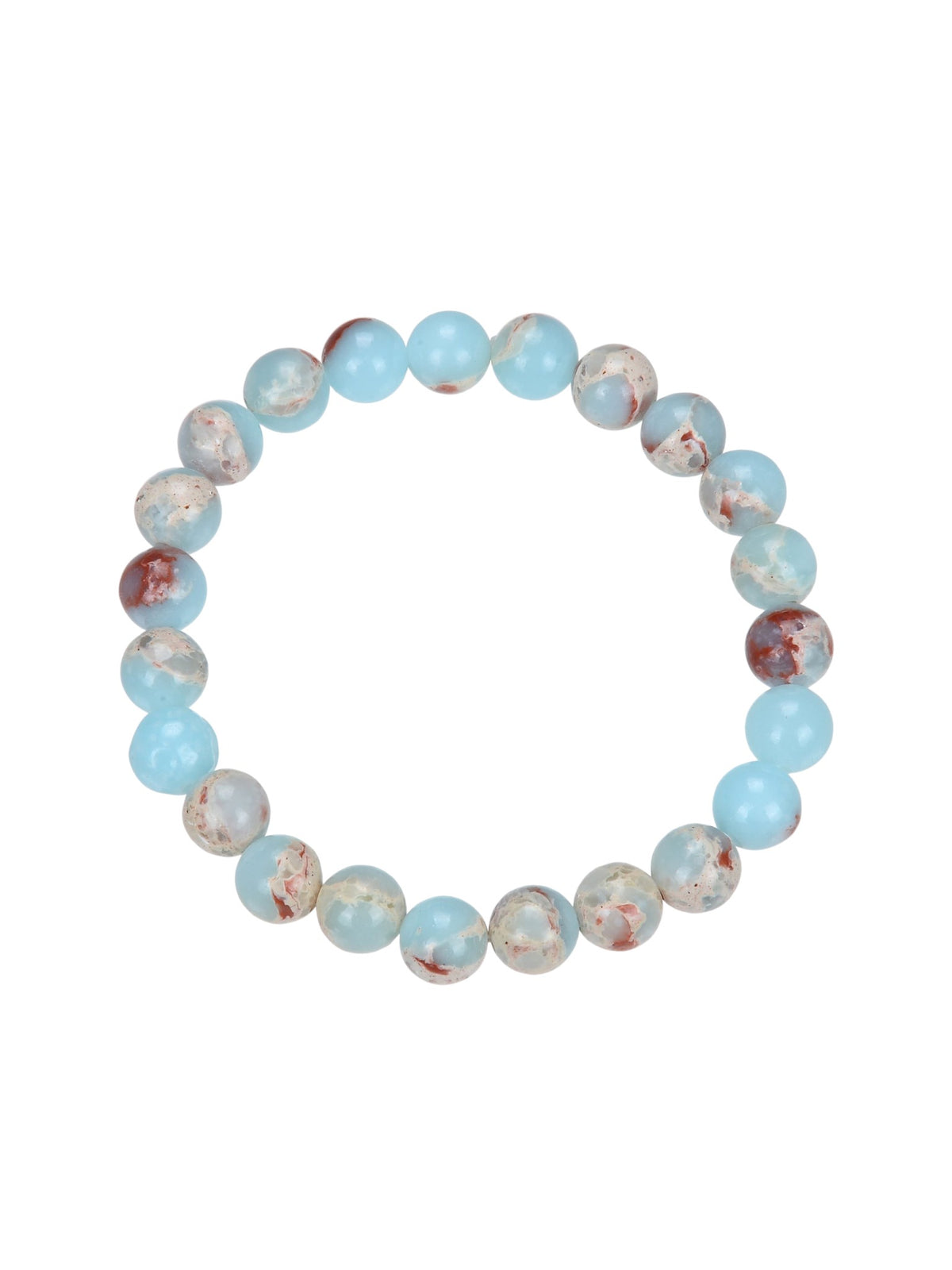 Composed ShouShan Stone Stretch Bracelet B1985-4MM - view 2