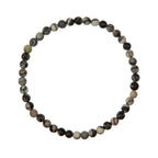 Black Network Stone Stretch Bracelet B1986-10MM - view 4