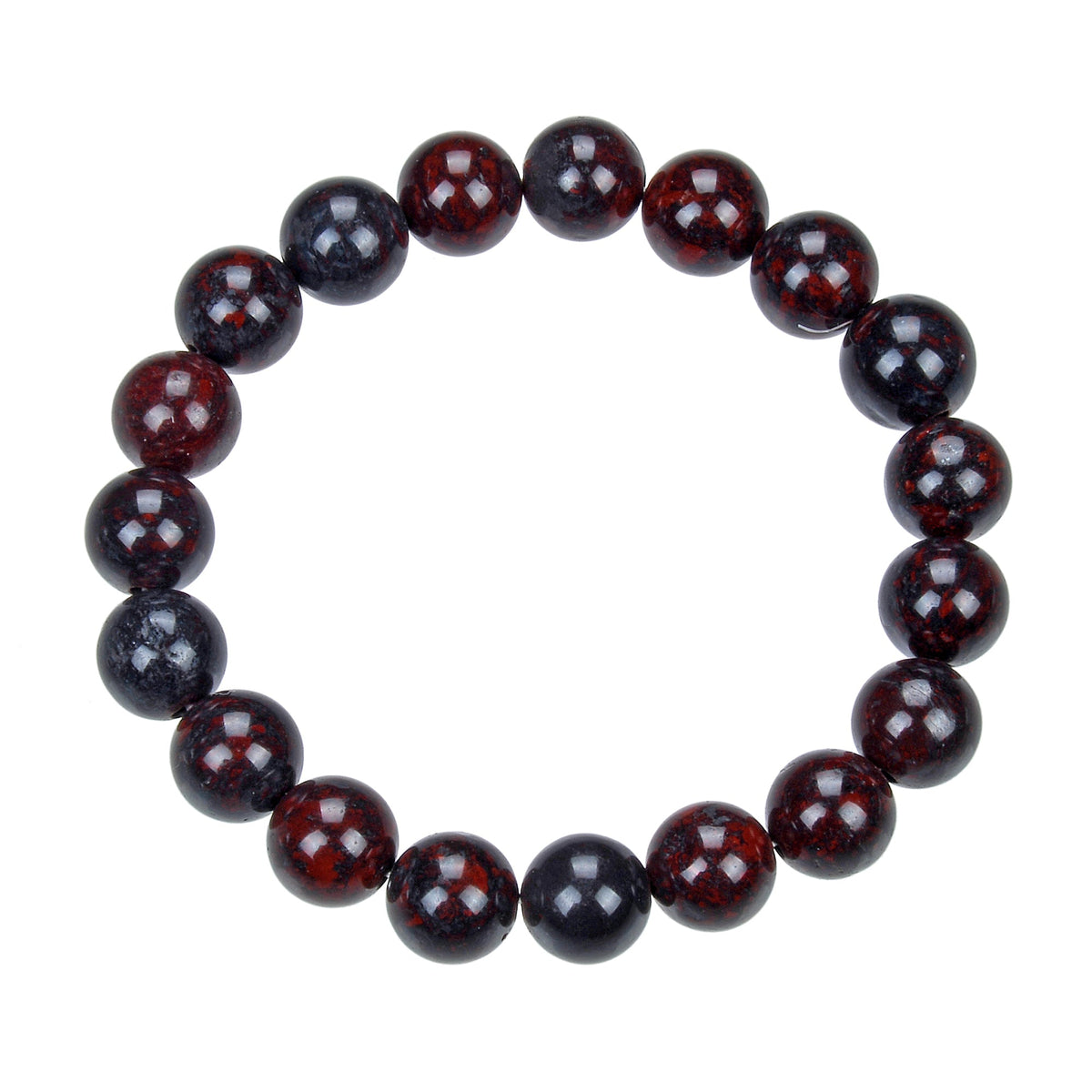 Breciated Jasper Stone Stretch Bracelet B1987-10MM