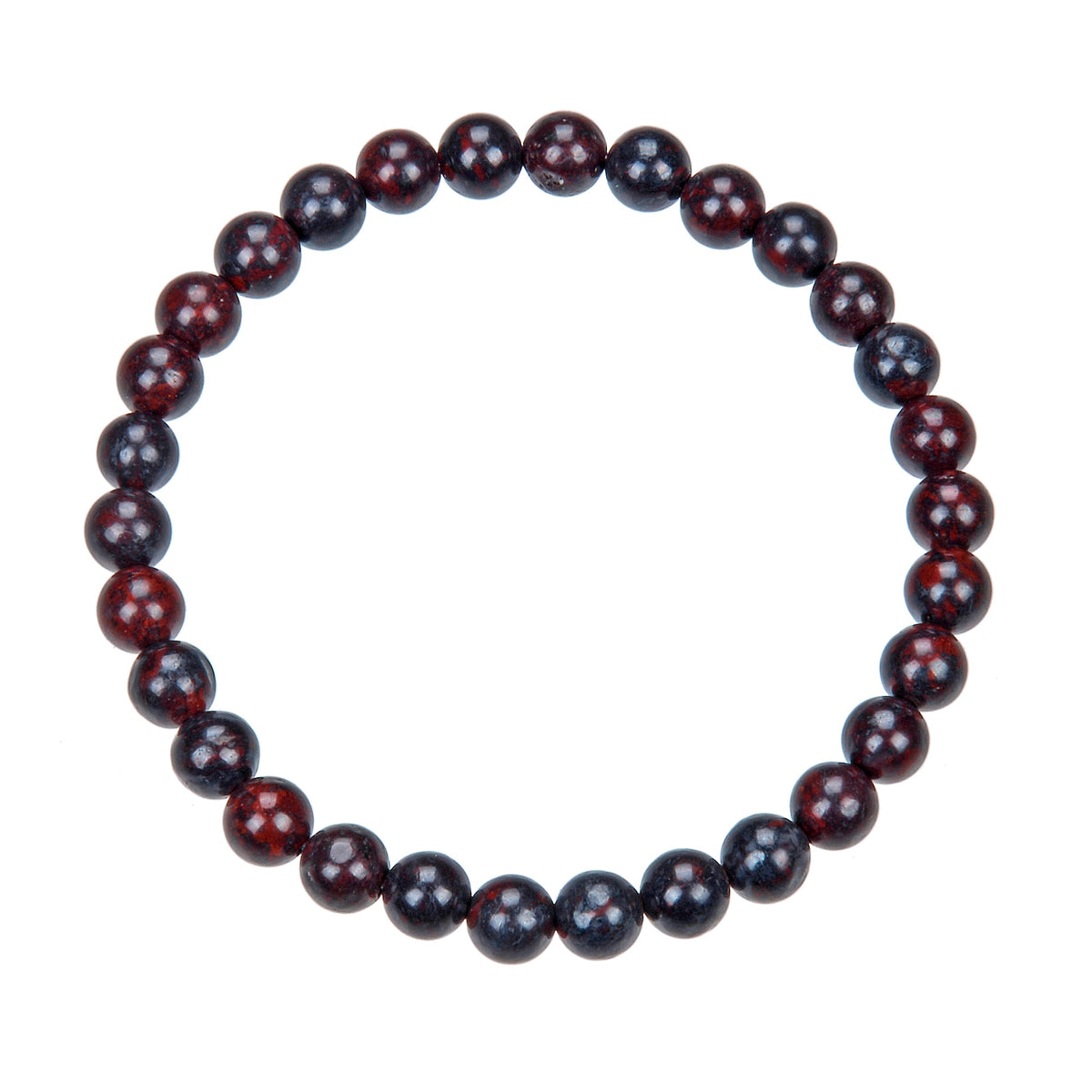 Breciated Jasper Stone Stretch Bracelet B1987-6MM