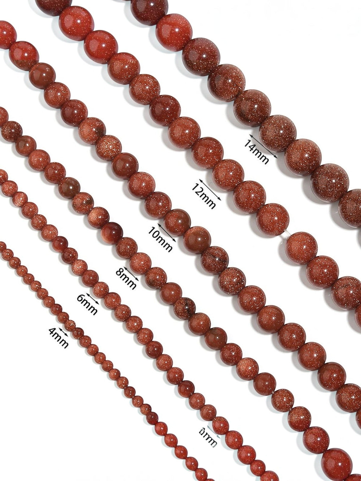 Red Gold Sandstone Bracelet B1988-8MM - view 6