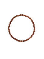 Red Gold Sandstone Bracelet B1988-Red Gold Sandstone - 4MM