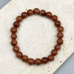 Red Gold Sandstone Bracelet B1988-6MM - view 4