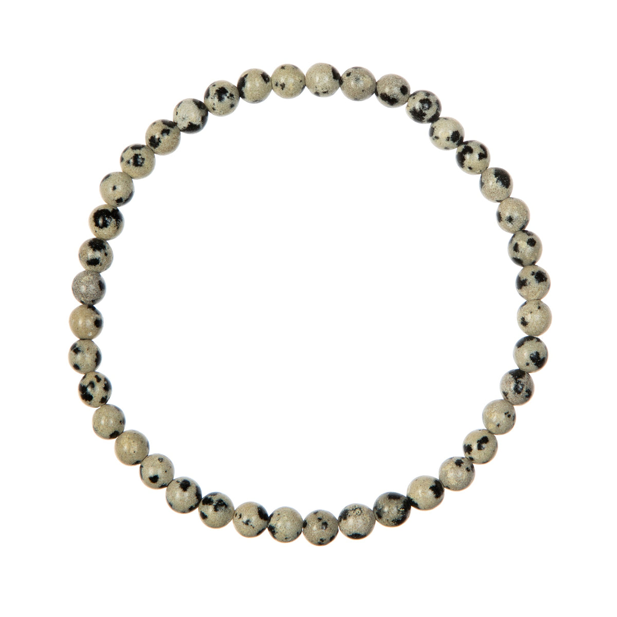 Dalmatian Jasper Stretch Bracelet B1990-4MM