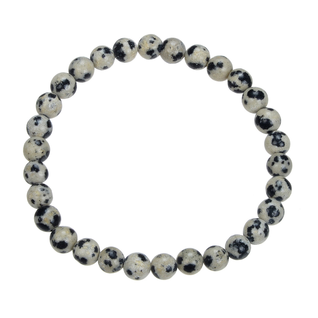 Dalmatian Jasper Stretch Bracelet B1990-Dalmatian Jasper - 6MM