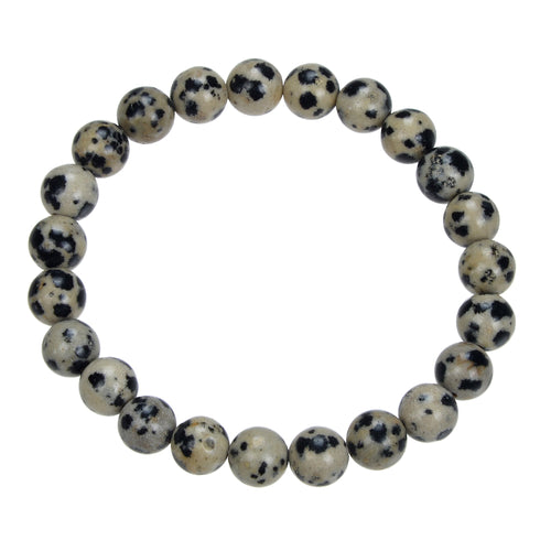 Dalmatian Jasper Stretch Bracelet B1990-Dalmatian Jasper - 8MM