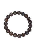 Red Snowflake Stone Stretch Bracelet B1992-6MM - view 2