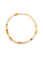 Golden Jade Stone Stretch Bracelet B1993-Golden Jade - 4MM
