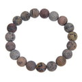 Black Grassy Jasper Stretch Bracelet B1995-10MM