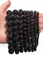 Lava Stone Stretch Bracelet B1996-8MM - view 6