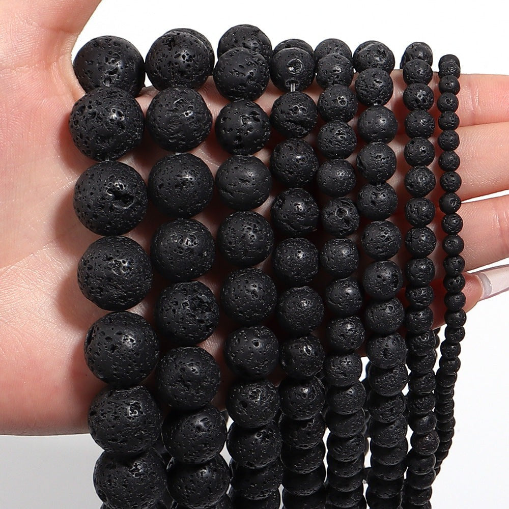 Lava Stone Stretch Bracelet B1996-10MM - view 6