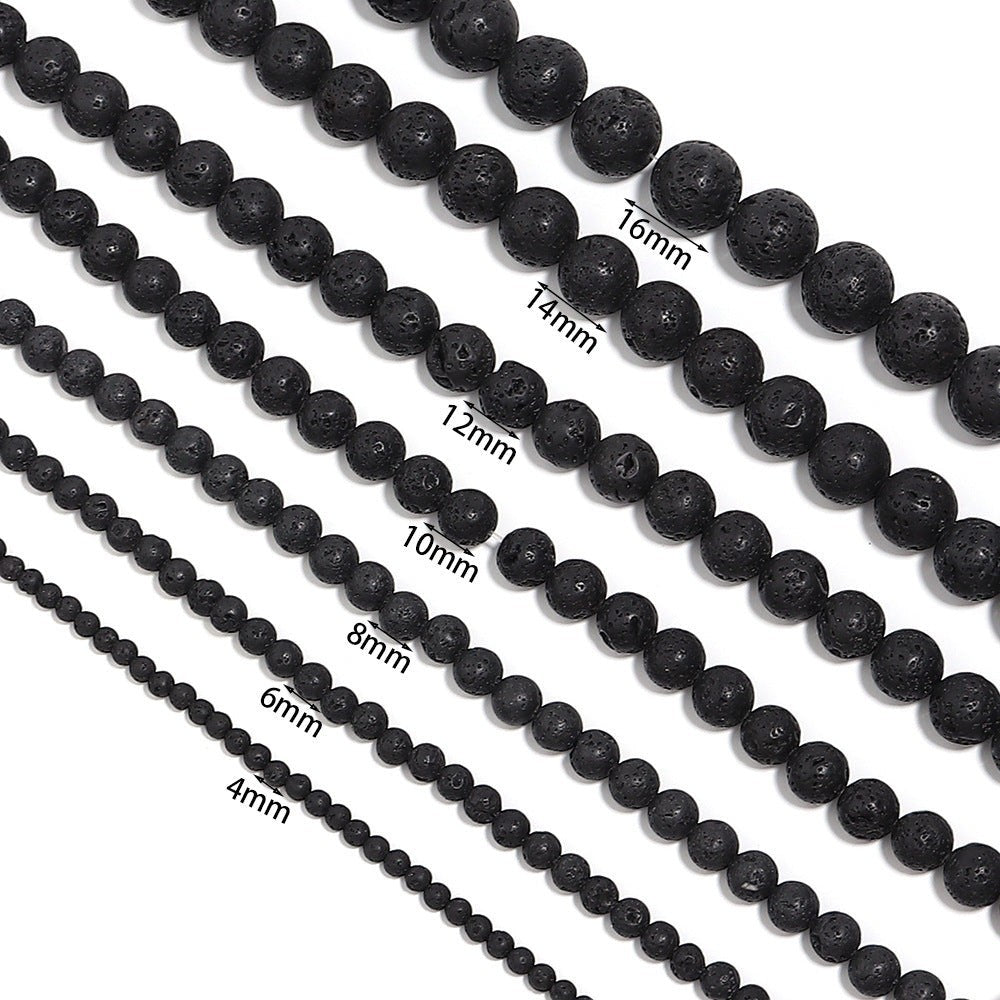 Lava Stone Stretch Bracelet B1996-4MM - view 7