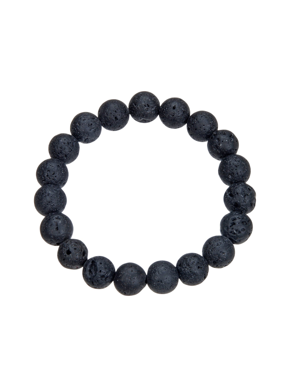 Lava Stone Stretch Bracelet B1996-Lava Stone - 10MM