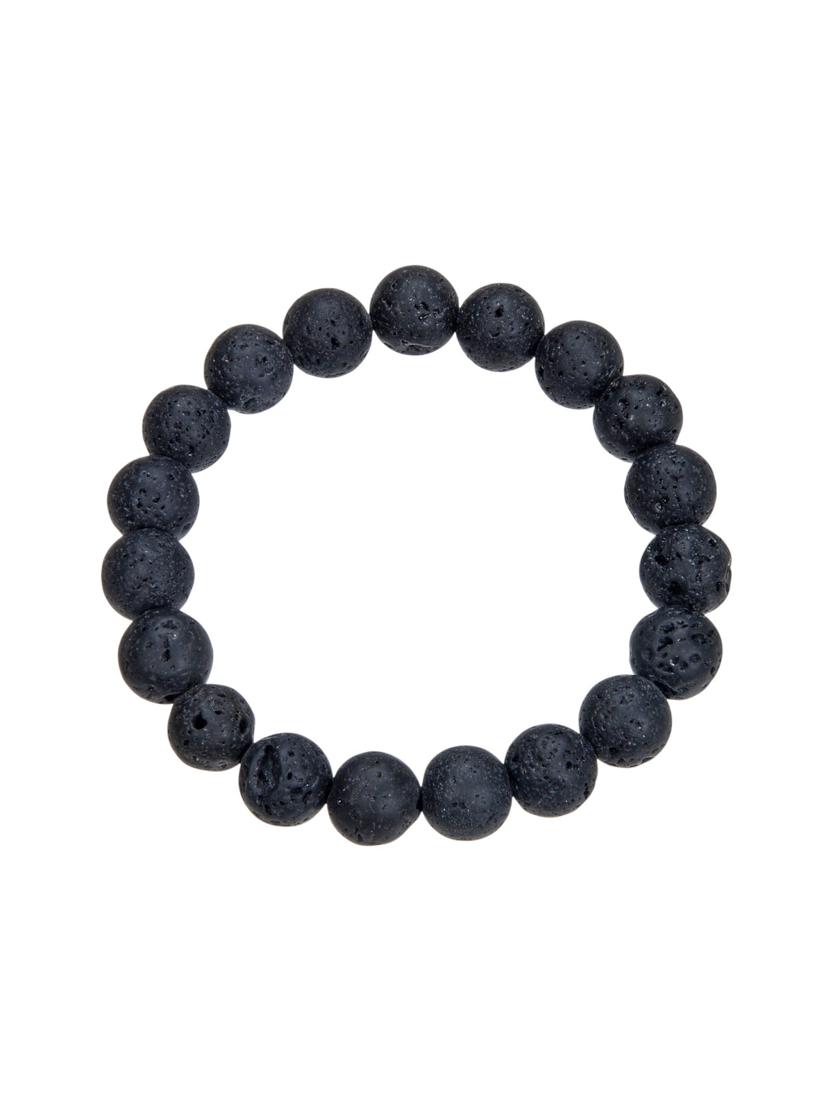 Lava Stone Stretch Bracelet B1996-6MM - view 2