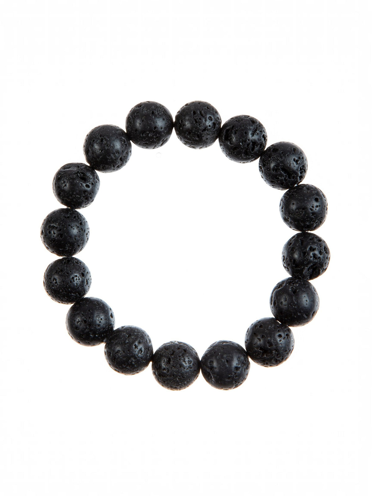 Lava Stone Stretch Bracelet B1996-4MM - view 4