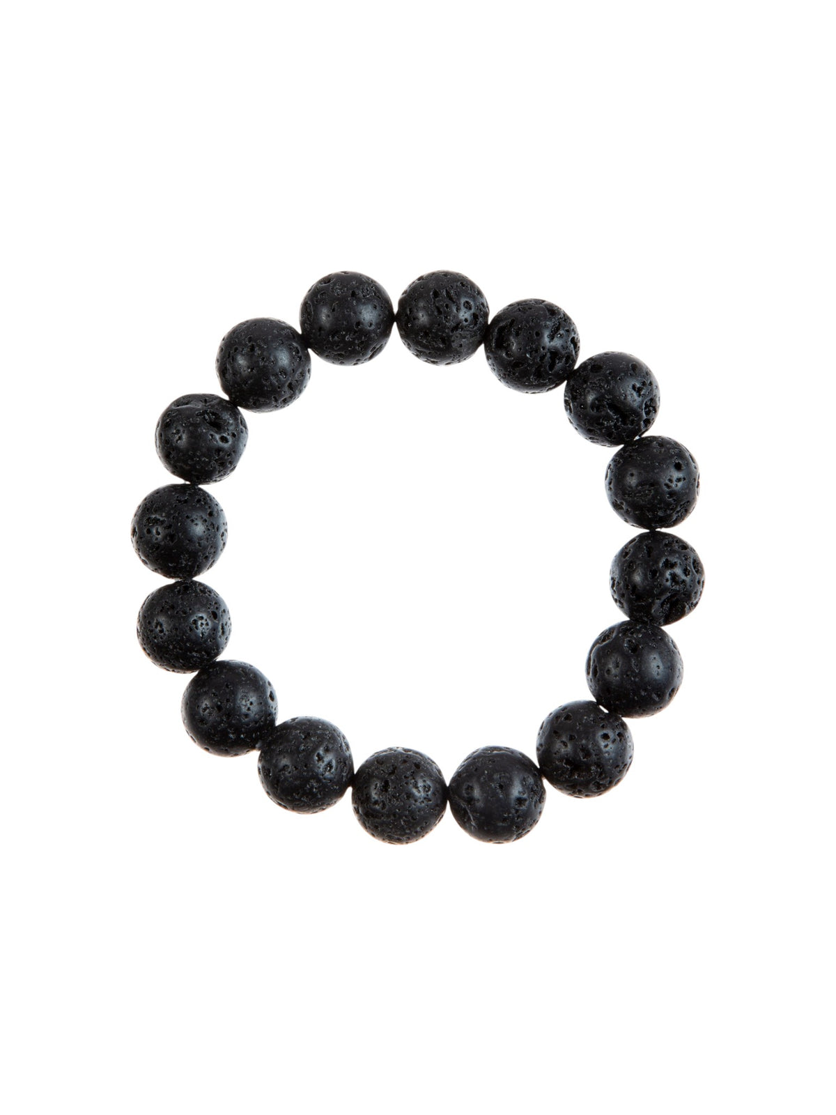 Lava Stone Stretch Bracelet B1996-6MM - view 3