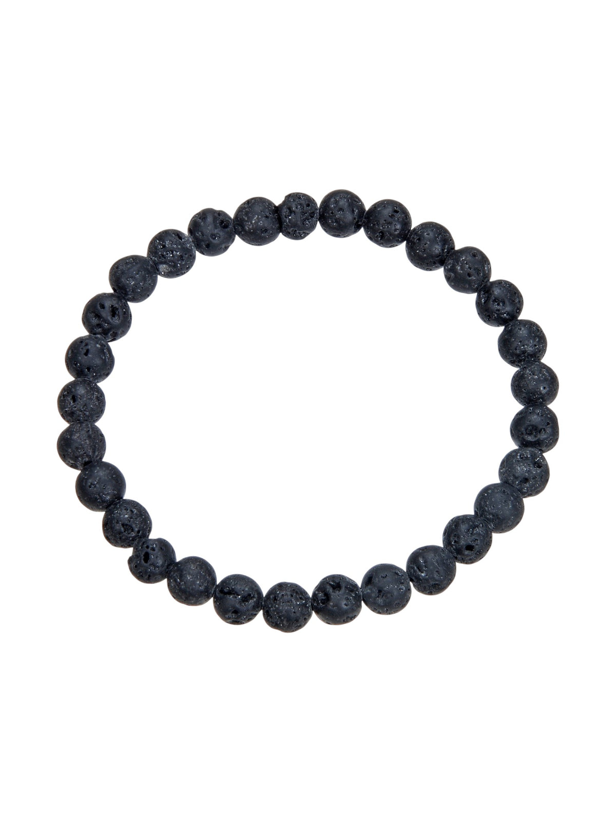 Lava Stone Stretch Bracelet B1996-12MM - view 2