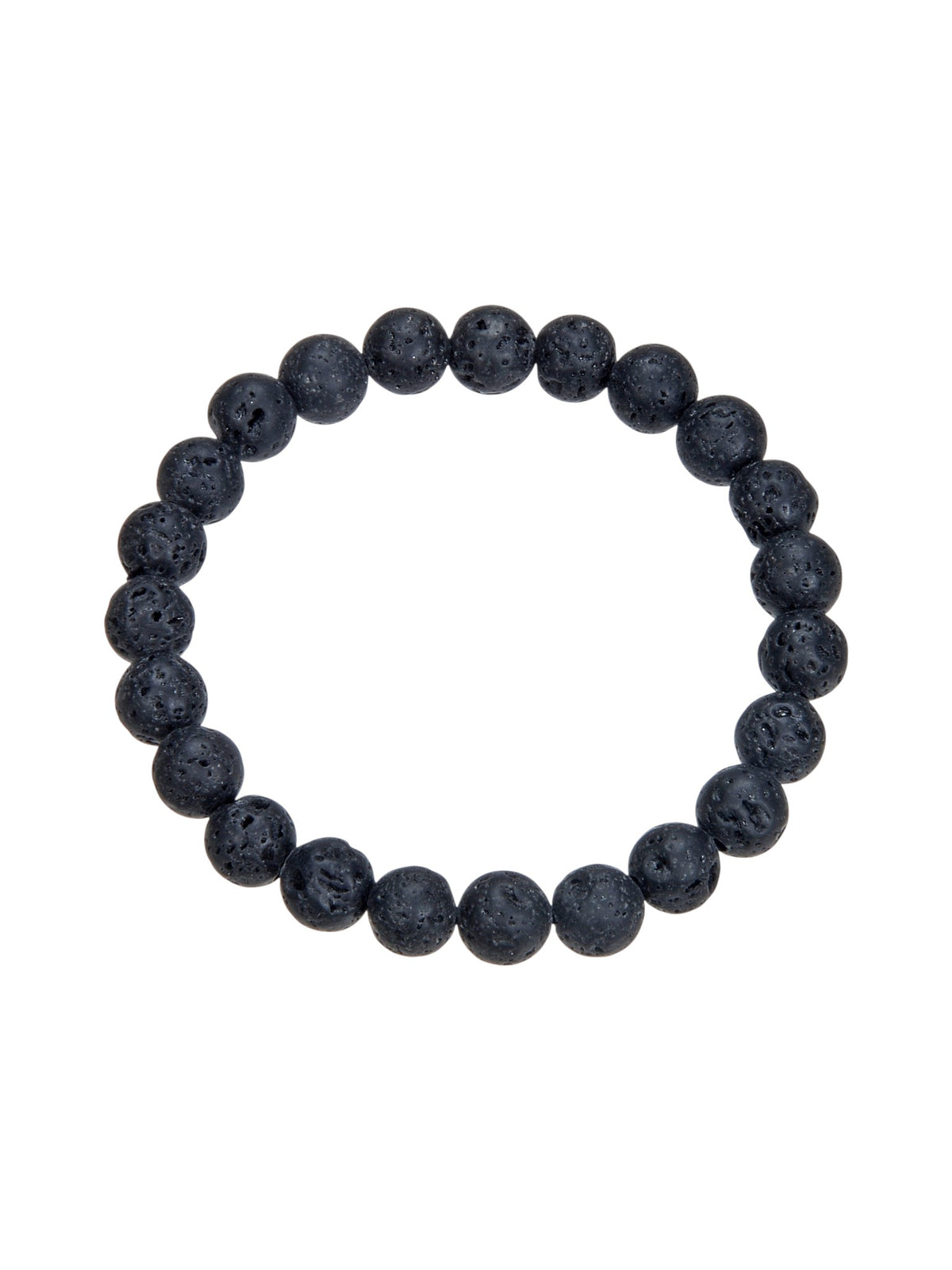 Lava Stone Stretch Bracelet B1996-Lava Stone - 8MM