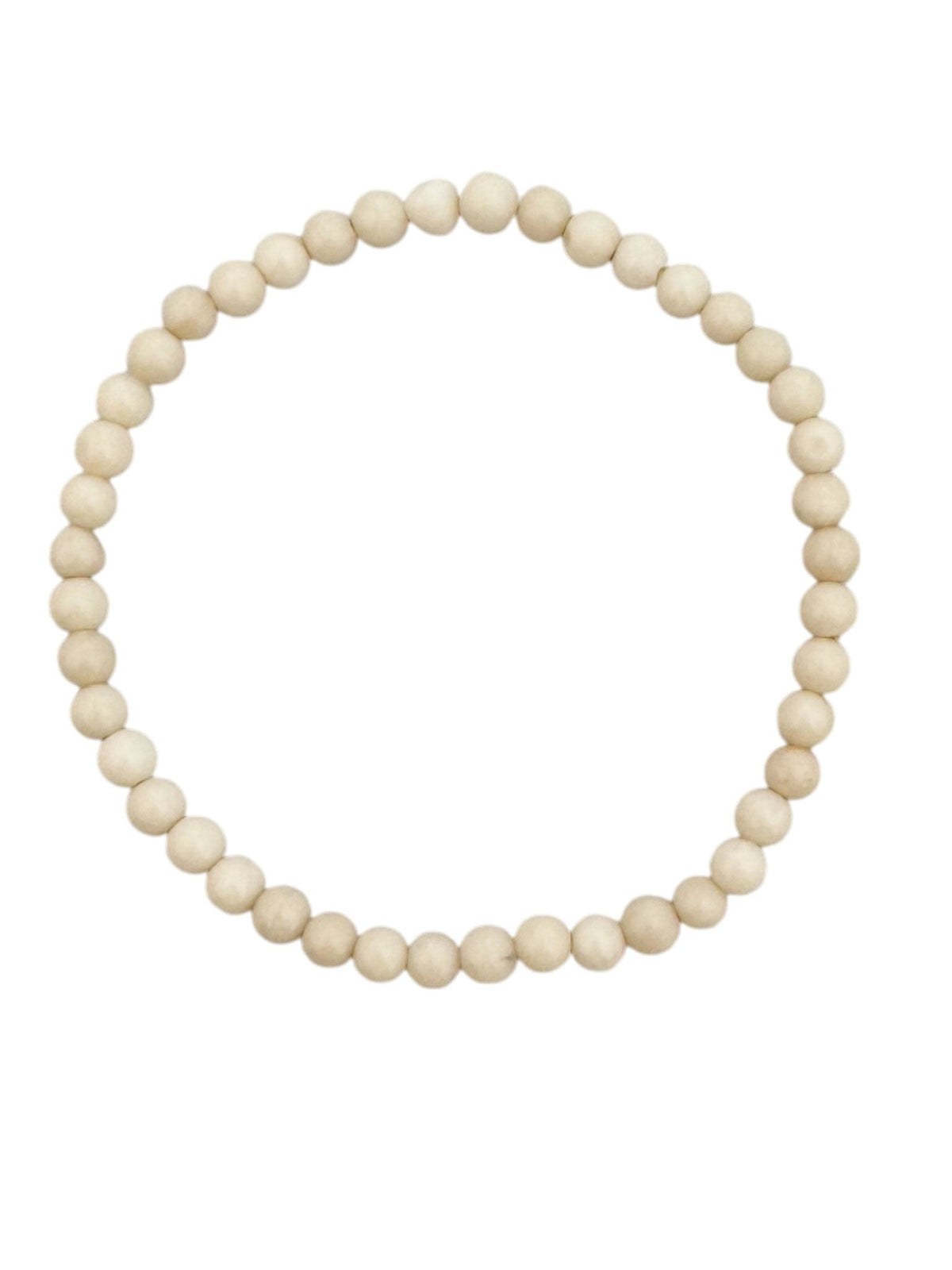 Fossil Stone Stretch Bracelet B1997-Fossil Stone - 4MM