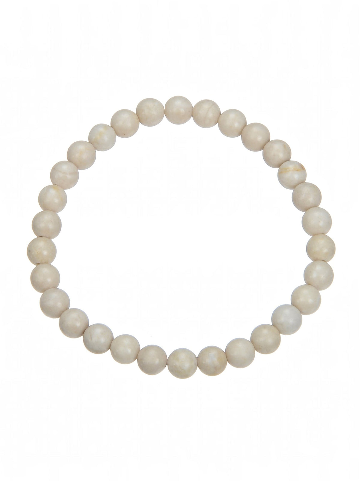 Fossil Stone Stretch Bracelet B1997-Fossil Stone - 6MM