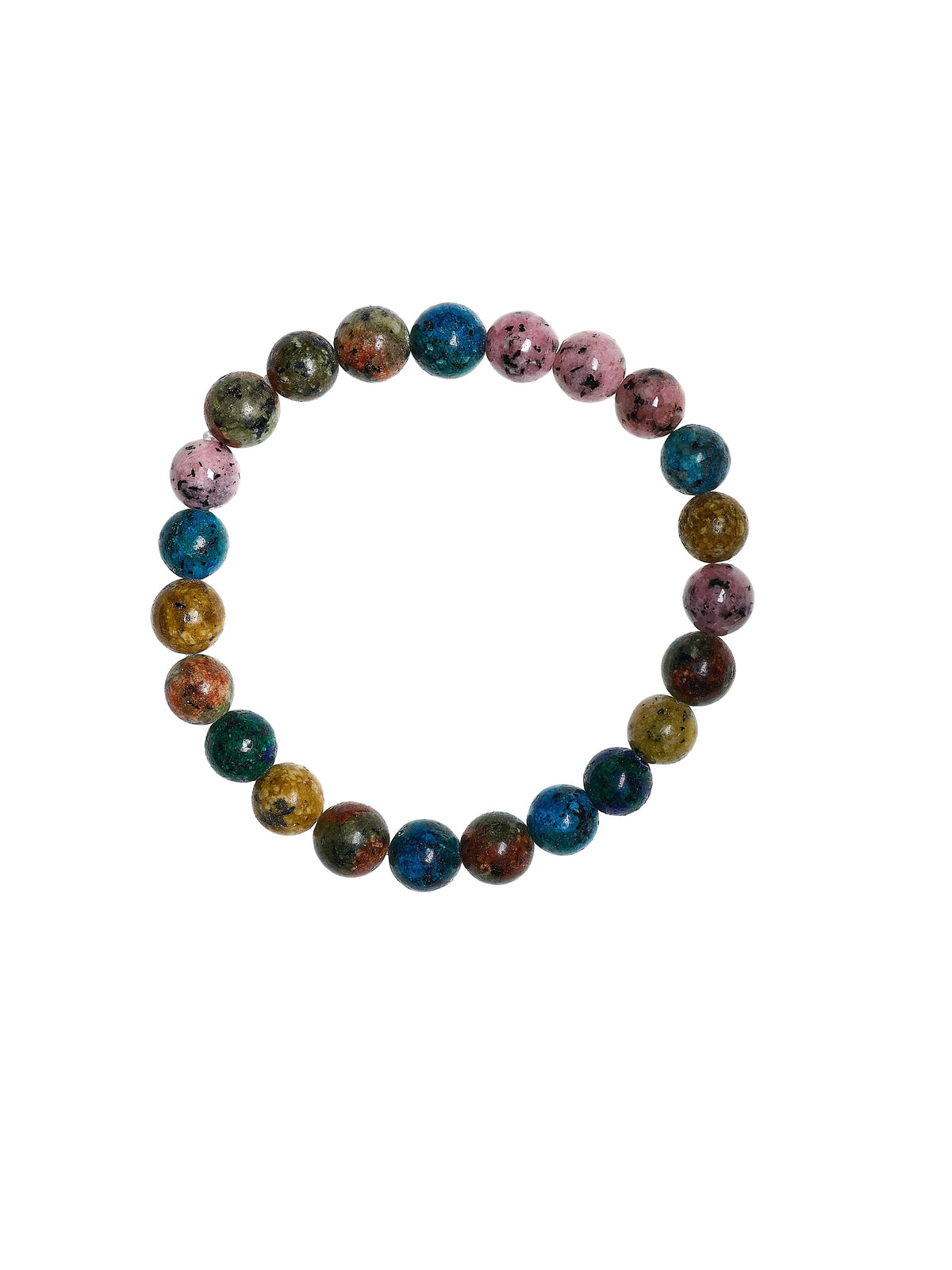 Color Treated Kambaba Jasper Bracelet B2028-8MM