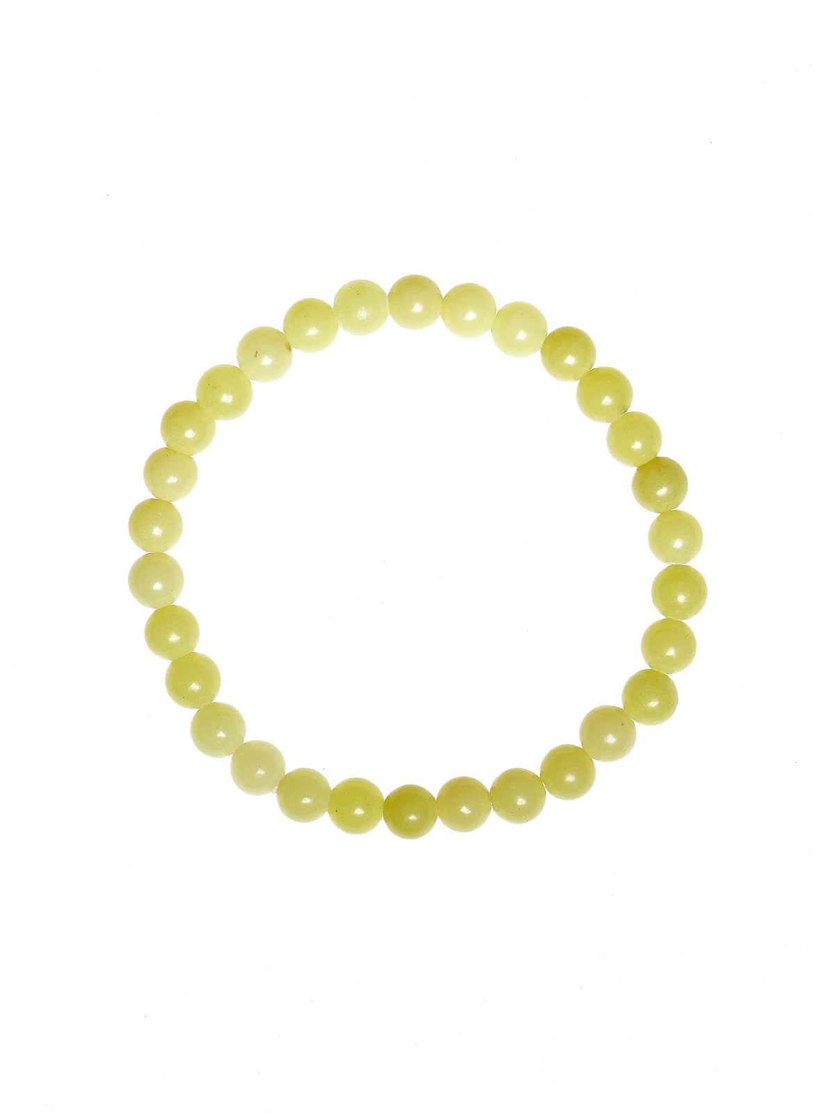 Lemon Jade Stone Stretch Bracelet B2048-Lemon Jade - 6MM