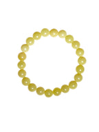 Lemon Jade Stone Stretch Bracelet B2048-Lemon Jade - 8MM