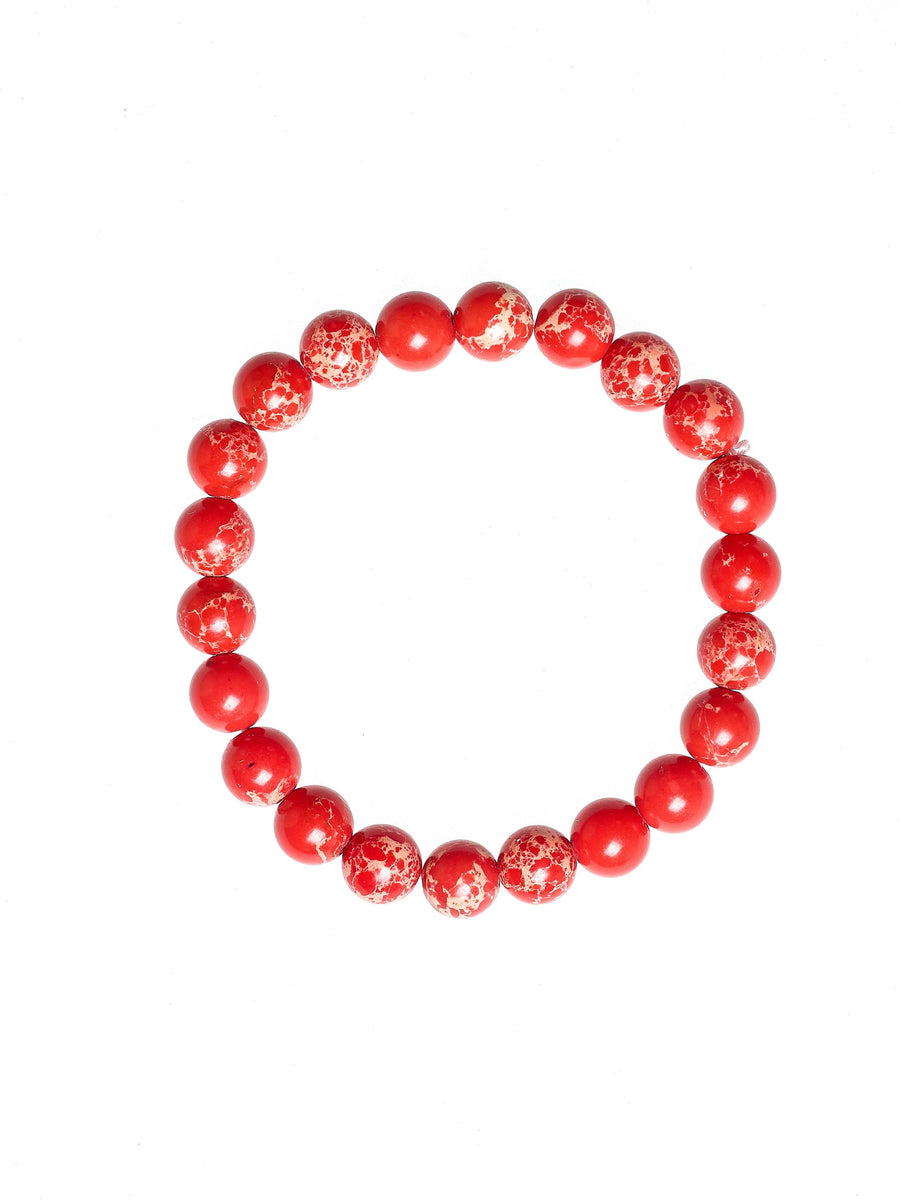 Composed Red Emperor Stretch Bracelet B2057-Composed Red Emperor