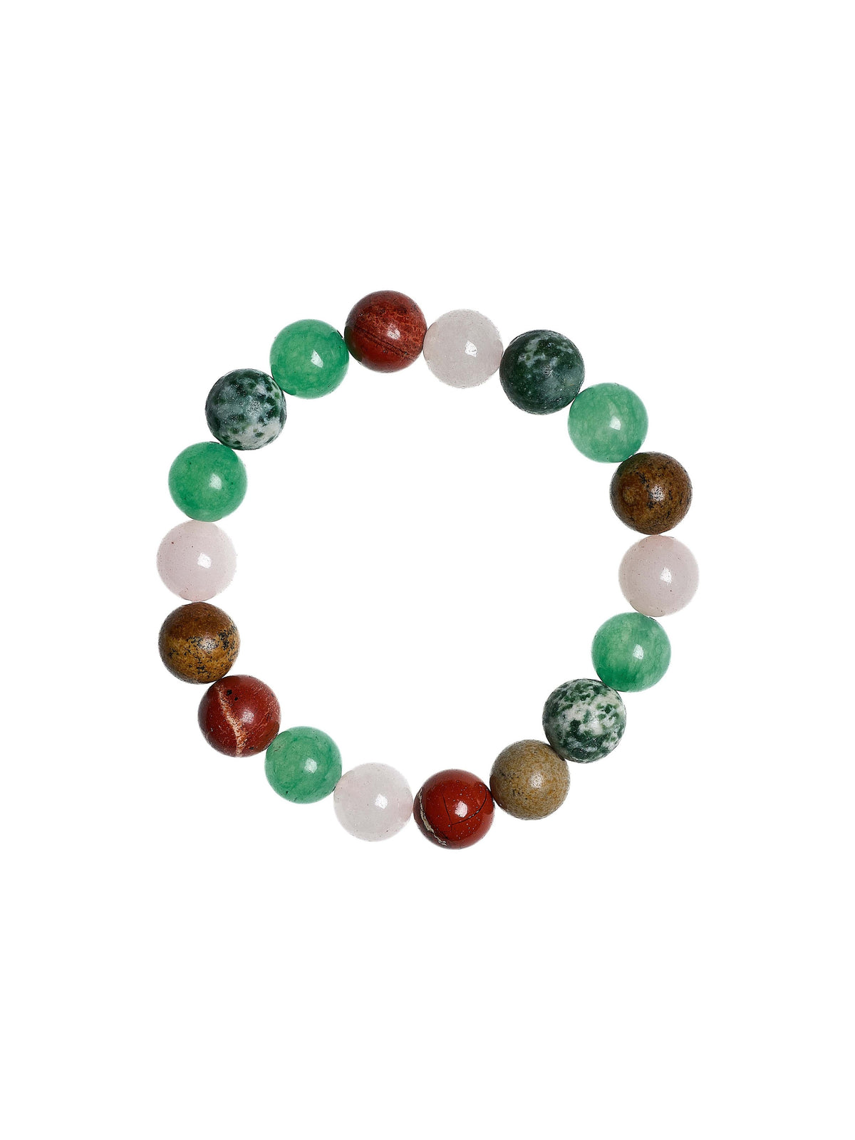 Mixed Stone Stretch Bracelet B2075-Mixed Stone - 10MM