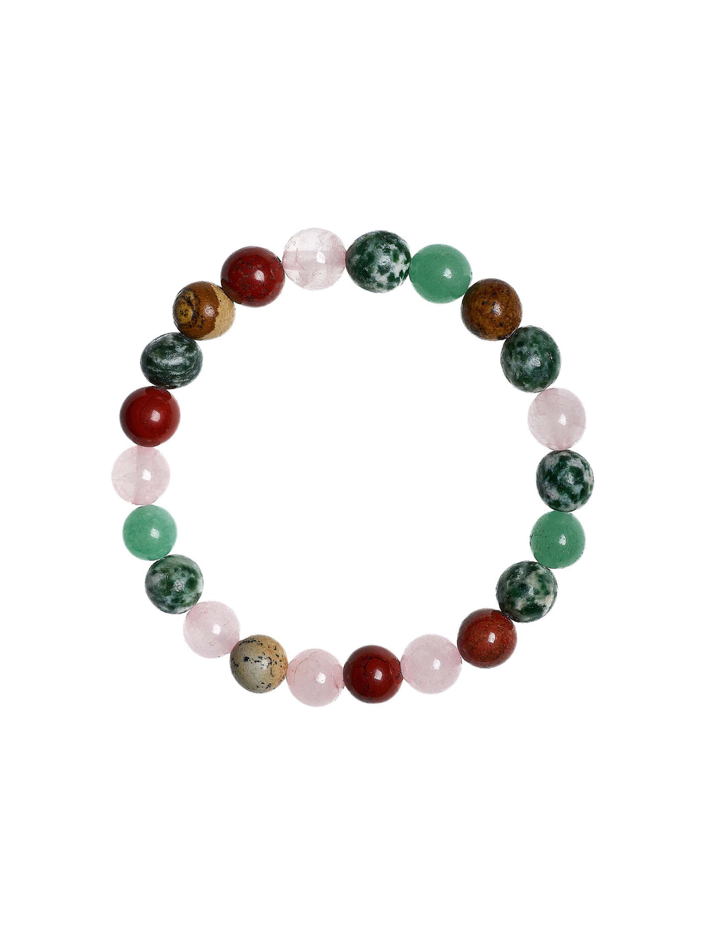 Mixed Stone Stretch Bracelet B2075-Mixed Stone - 8MM
