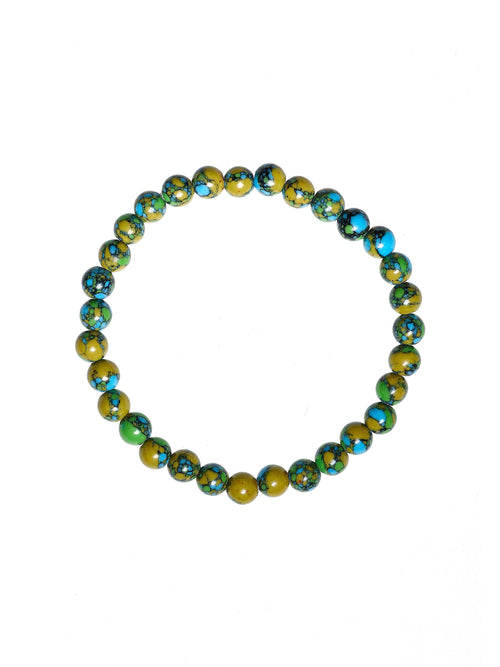 Tricolor Emperor Stone Stretch Bracelet B2111-Tricolor Emperor - 6MM
