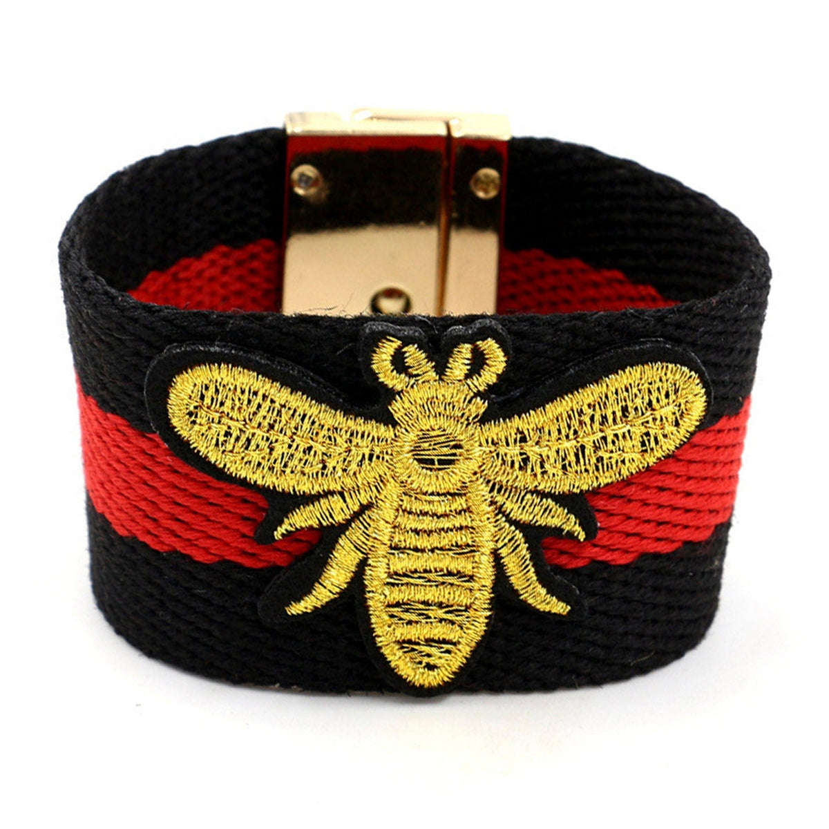 Embroidered Bee Bracelets B2137