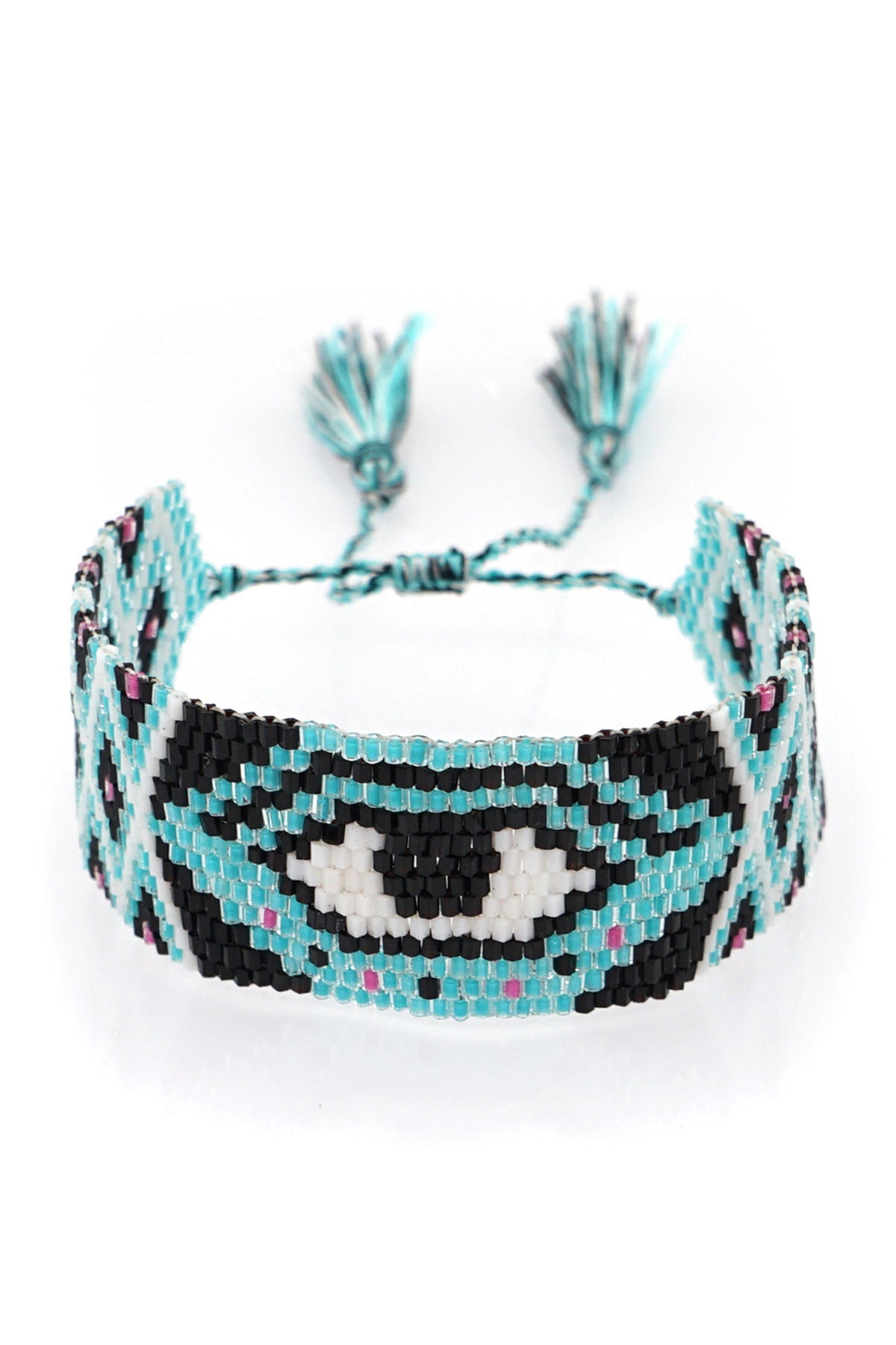 Evil Eye Seed Beads Bracelets B2144