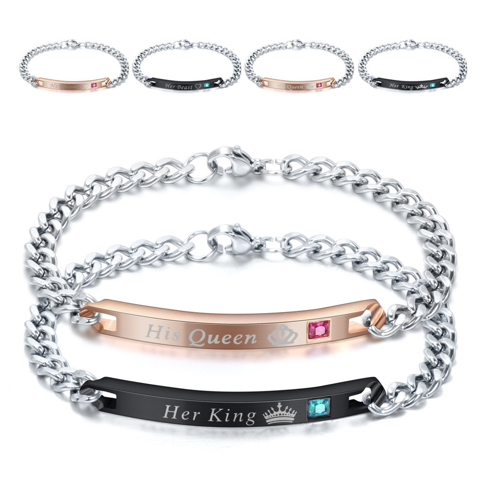 Stainless Steel Zircon Bracelets B2163-NO.2