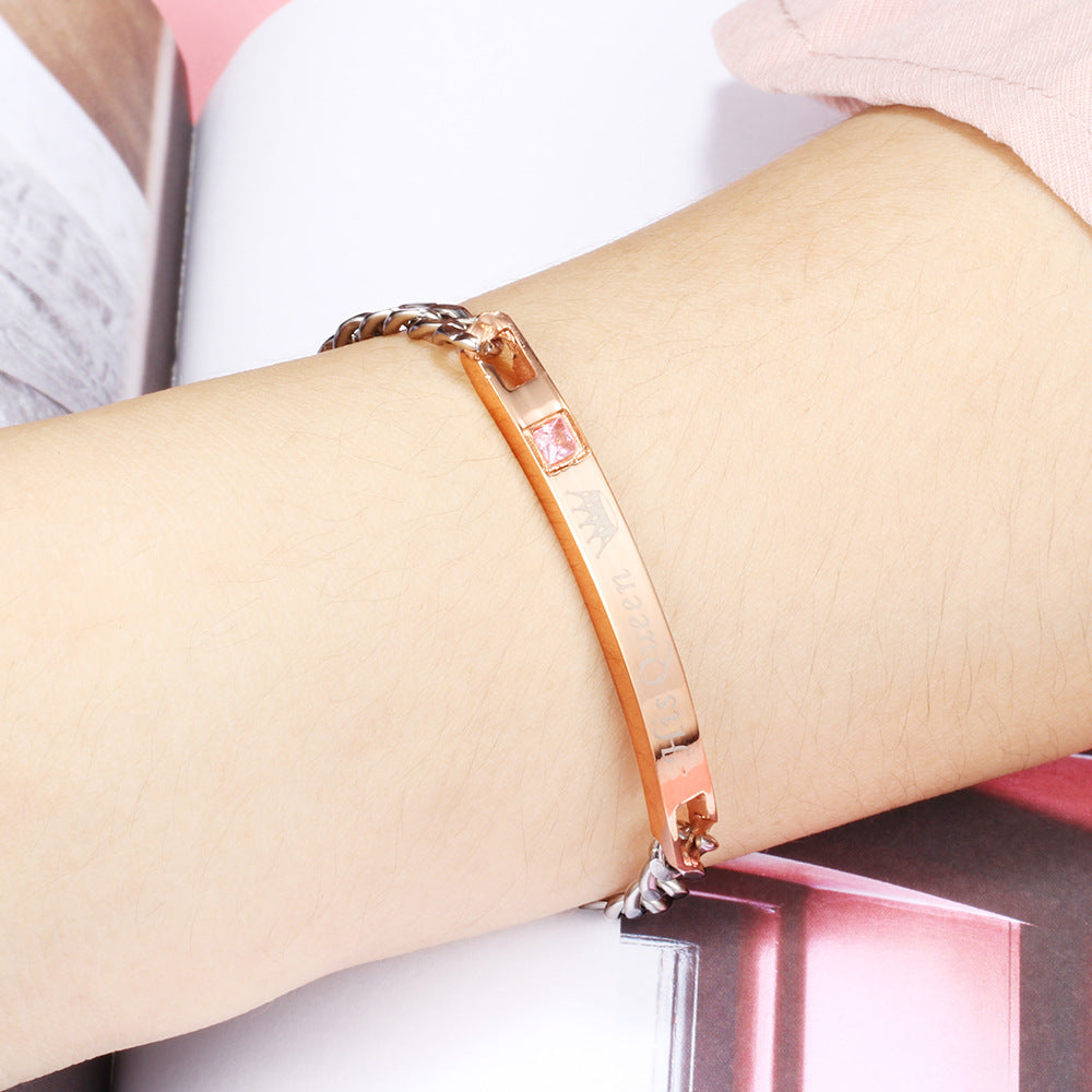 Stainless Steel Zircon Bracelets B2163-NO.2