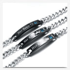 Stainless Steel Zircon Bracelets B2163