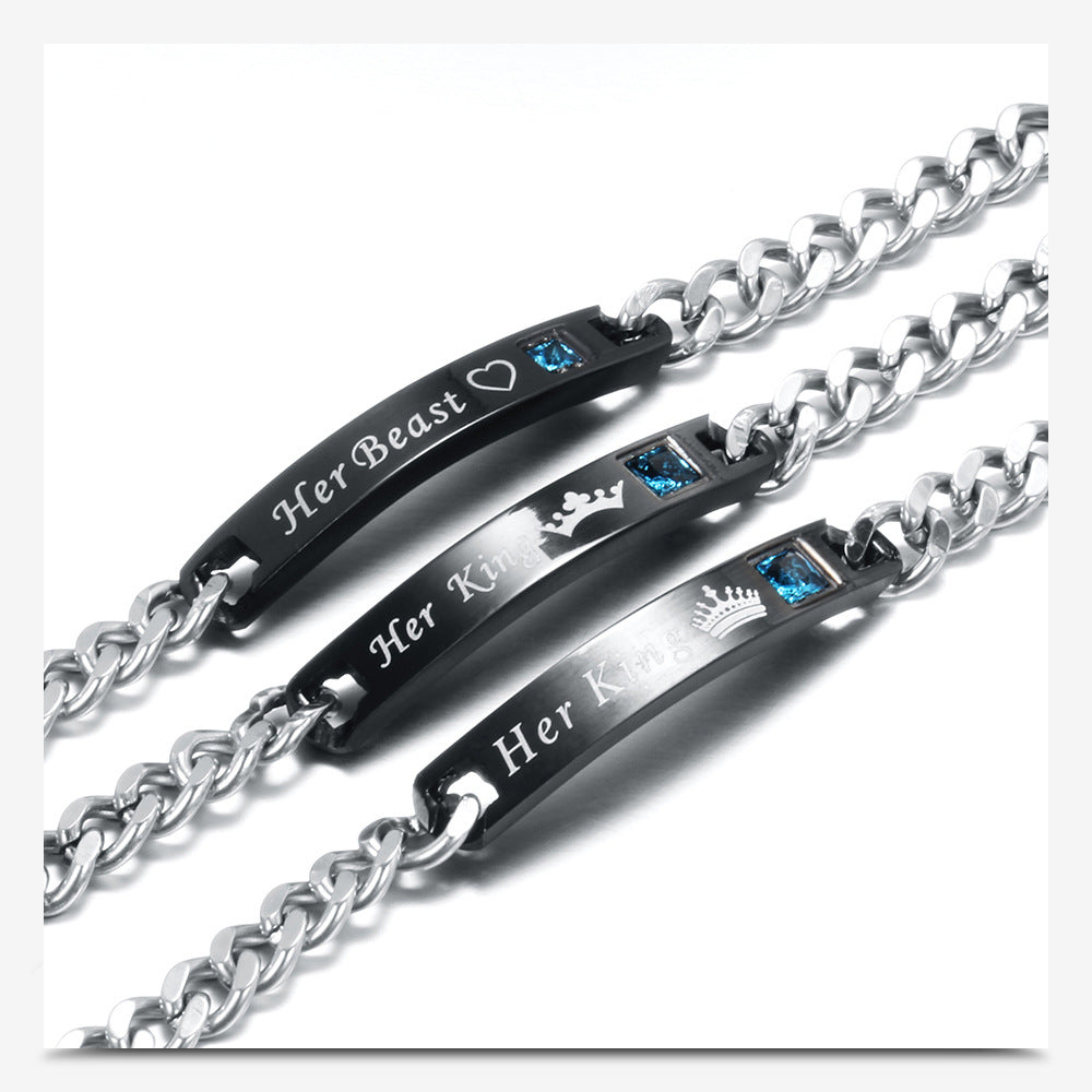 Stainless Steel Zircon Bracelets B2163-NO.2