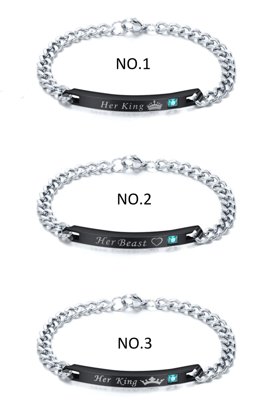 Stainless Steel Zircon Bracelets B2163