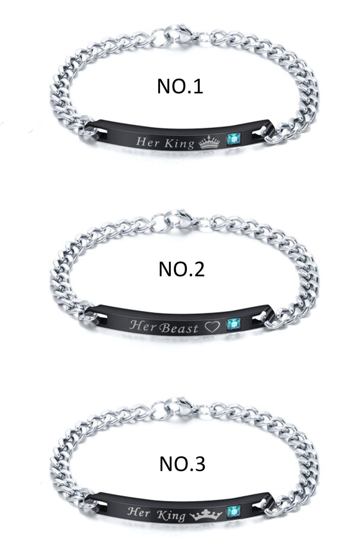 Stainless Steel Zircon Bracelets B2163