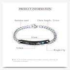 Stainless Steel Zircon Bracelets B2163