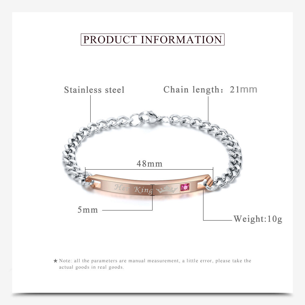 Stainless Steel Zircon Bracelets B2163-NO.2