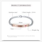 Stainless Steel Zircon Bracelets B2163