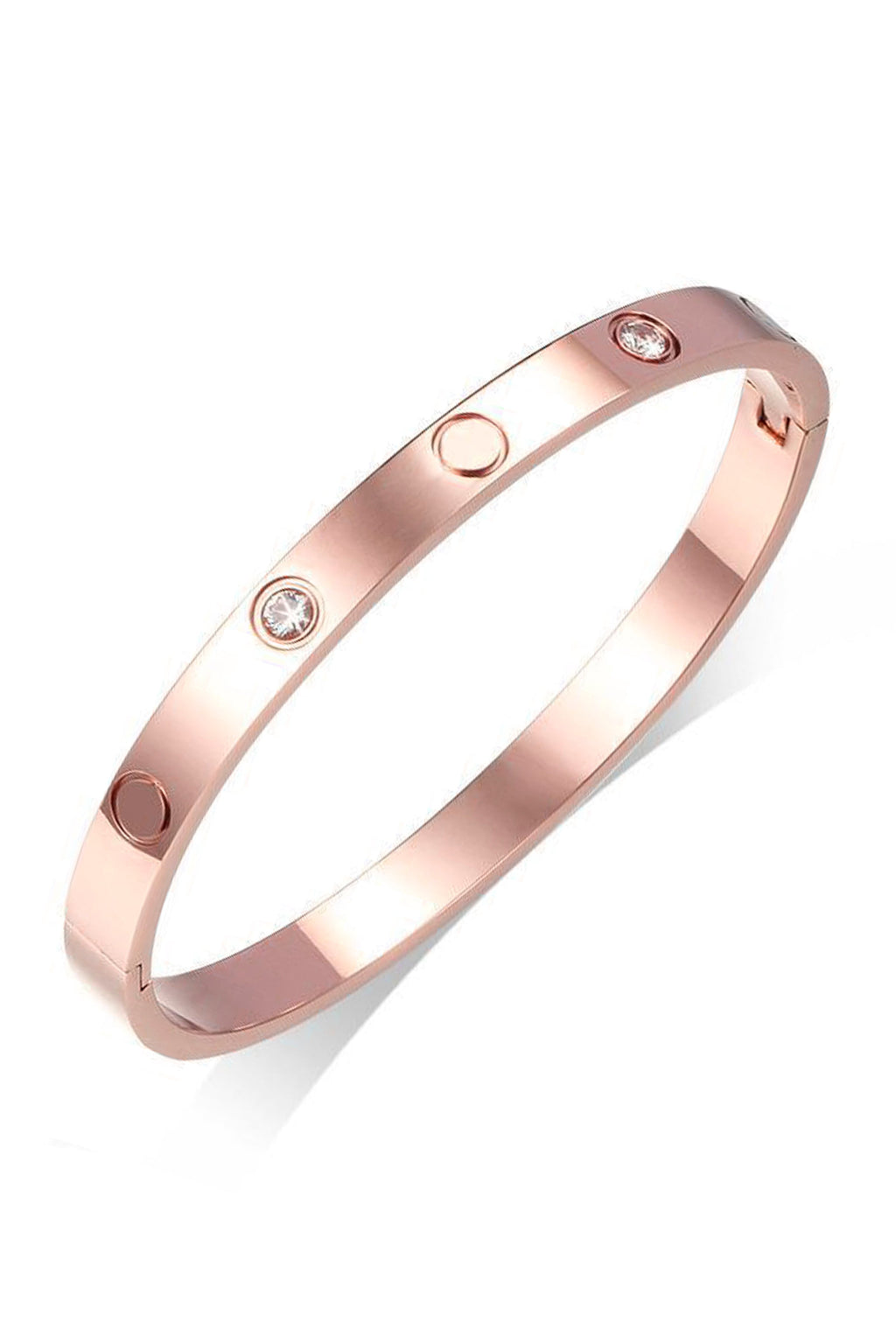 Rhinestone Stainless Steel Bracelets B2229-F