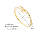 Nail Rhinestone Stainless Steel Bracelets B2239-F