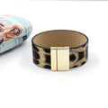 Leopard Pu Leather Magnetic Bracelet B2263 - view 2