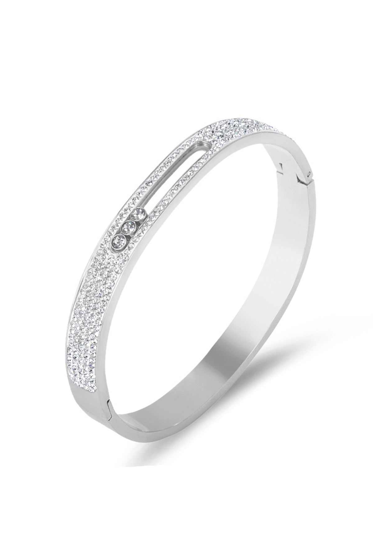Rhinestone Stainless Steel Bracelets B2268