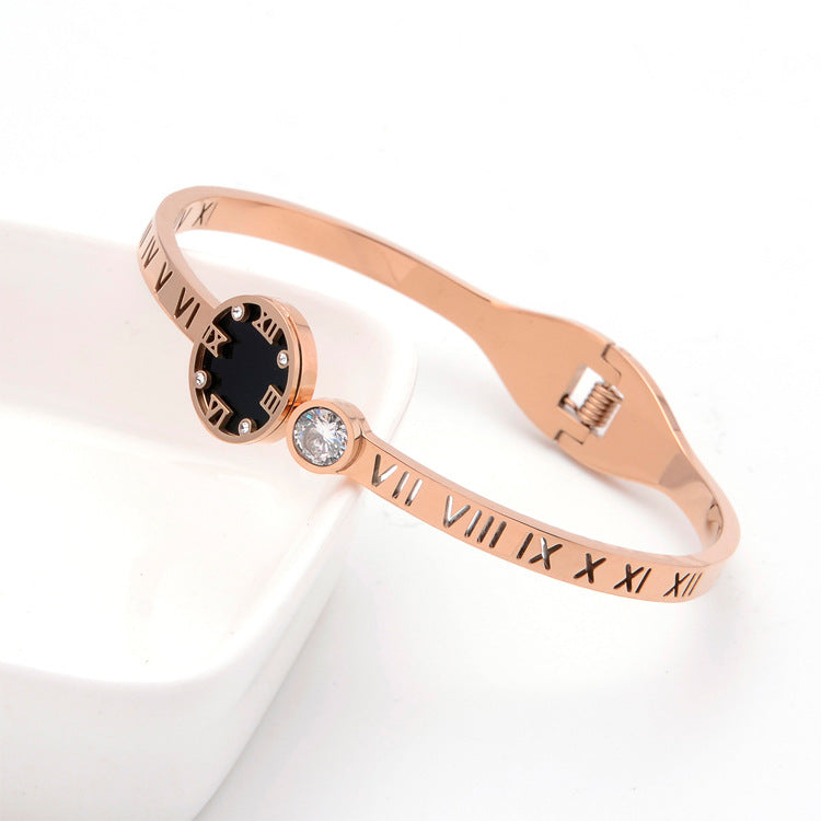 Roman Numerals Stainless Steel Bracelets B2269