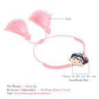 Frida Seed Beads Braided Bracelet B2316