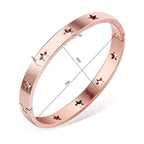Hollow Star Stainless Steel Bracelets B2332